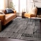 World Rug Gallery Contemporary Boho Stripes Non Shedding Soft Area Rug 5' x 7' Black 396BLACK5x7 - alternate 2